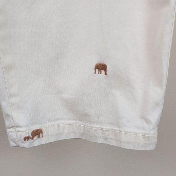 Talbot's Relaxed Chinos Embroidered Elephants Ankle Length Size 10 - Picture 11 of 15